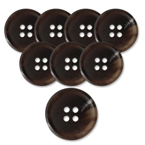 동대문단추왕 무광 코트 가디건 브라운 단추 23mm