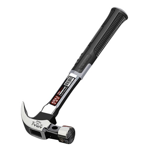 DrTools 다목적 45 고탄소강 단조 못 자기흡착 더블V 톱니 헤드 전문가용 망치 원형헤드 699g