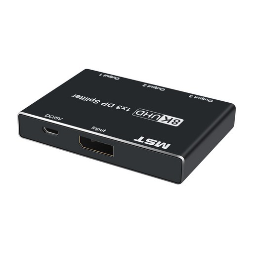 컴스 3포트 8K4K 디스플레이포트 DP 1.2 UHD 모니터 분배기