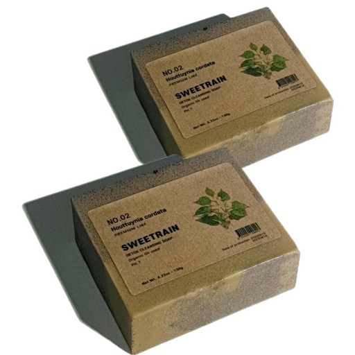 스위트레인 어성초 클렌징 세안비누 130g x 2p + 거품망