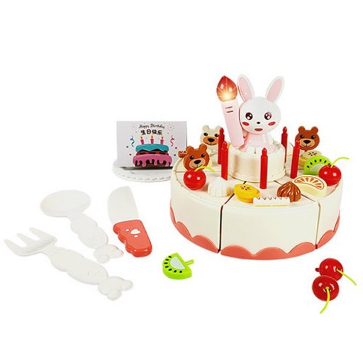 플레이맥스 내 마음대로 꾸미는 DIY 노래하는 토끼 생일케이크 장난감