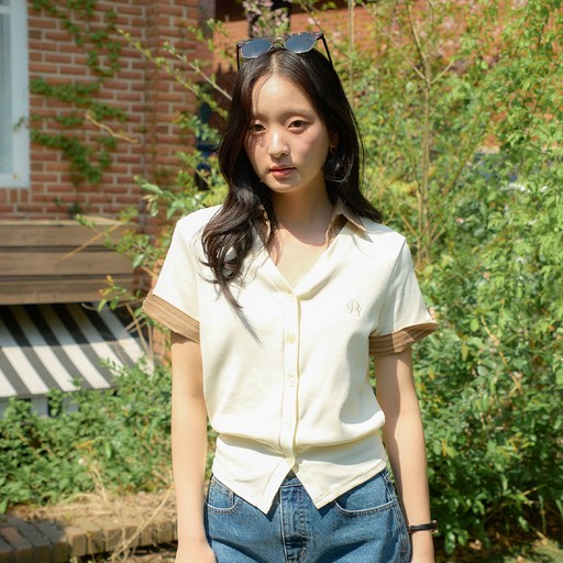 살롱드욘 여성용 타임리스 숏 슬리브 가디건