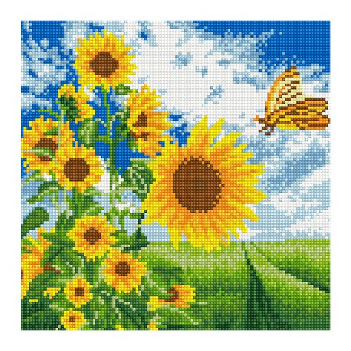 아이러브페인팅 캔버스형 보석십자수 DIY 키트 30 x 30 cm