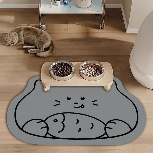 올리웰 반려동물 고양이 식기매트 40 x 60 cm