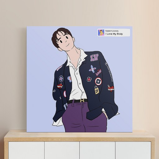 위아트 현대미술 피킷 지금 무슨 노래 듣고있어요 팝아트 일러스트 그림