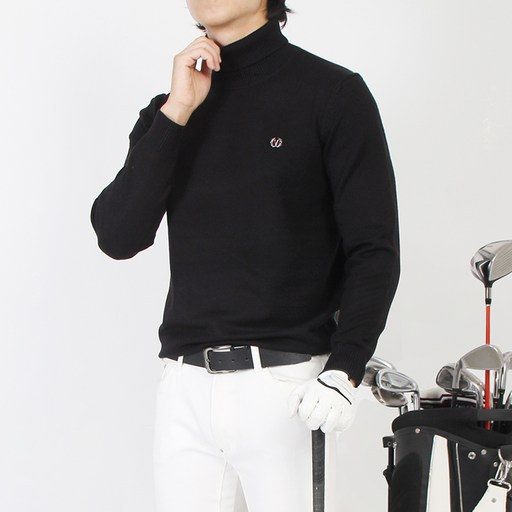 마인플로우 남성용 DW 울 니트 긴목 폴라 티셔츠