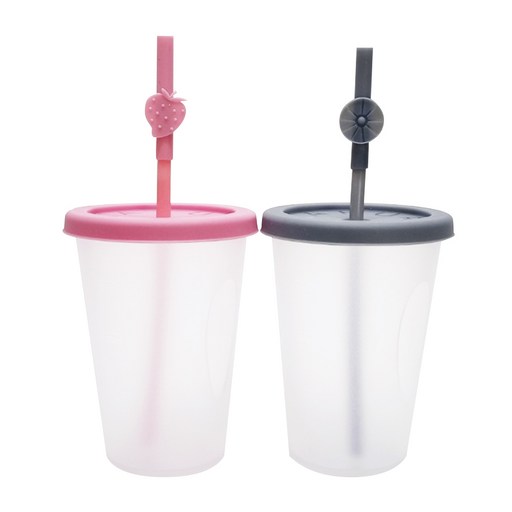 아가프라 심쿵 빨대컵 S D타입 2종 세트 400ml