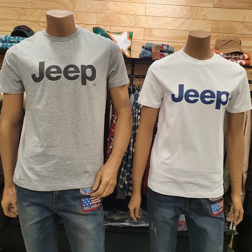 지프 jeep_기본 지프로고 반팔티셔츠 남녀 공용 반팔 티셔츠