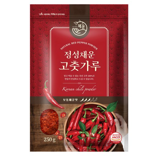 채운 정성채운 국산 고춧가루 보통매운맛