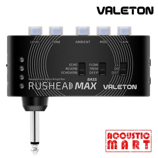 베일톤 Valeton Rushed Max bass RH-101 베이스 이어폰 헤드폰 미니앰프