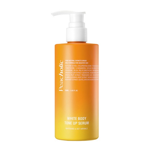 피치홀릭 대용량 미백바디로션 바디에센스 화이트닝 바디 톤업 세럼 250ml 1개