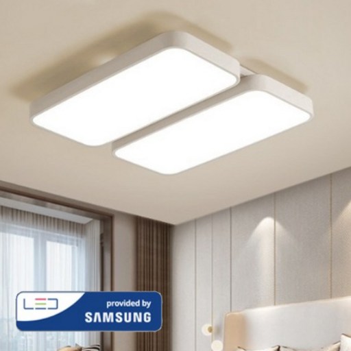케이시 국산 LED 심플 거실등 120W 천장등 조명 삼성 칩셋 플리커프리 듀얼스위치 AS 2년
