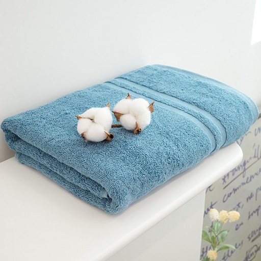 쉬라즈 더블보더 40수 바스타월 450g 대형수건 1장