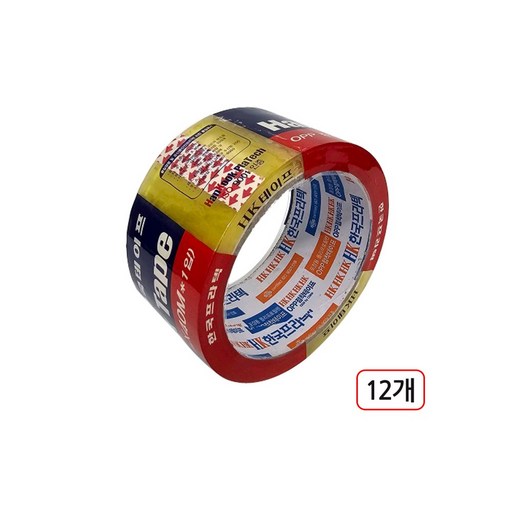 프라텍 박스테이프 투명 48mm*40m 12개입