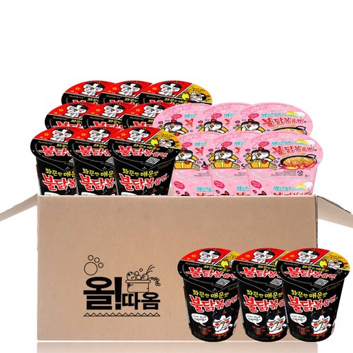 (올따옴) 불닭볶음면 소컵12p+까르보불닭볶음면소컵6p