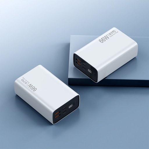 보조배터리 66W 초고속 충전 대용량 40000mAh 노트북용 잔량표시 LED 디스플레이