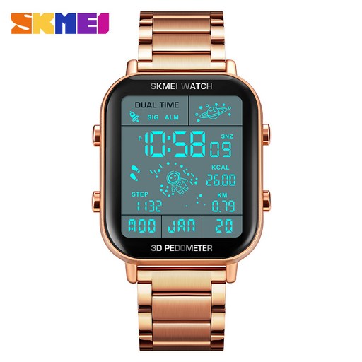 SKMEI 1888 스포츠 전자 시계 패션 남성용 손목시계 LED 디지털방수 시계+시계줄 조절기+한국어 설명서