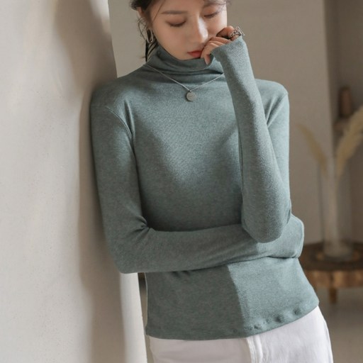 패피샵 여성 캐시미어 터틀넥 긴목 폴라 니트