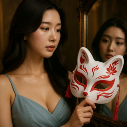 라노핏 여우 가면 2개 가면 마스크 가면