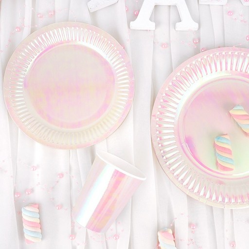 파티팡 파티접시 23cm 10p + 파티접시 18cm 10p + 파티컵 10p 생일 테이블패키지 10인세트