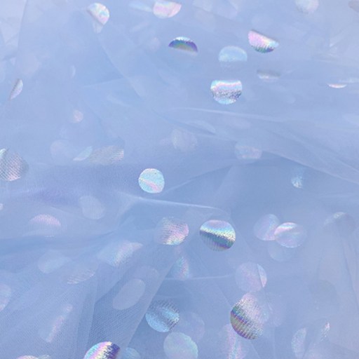 프루마 도트 반짝이 레이스 망사 원단 150 x 90cm