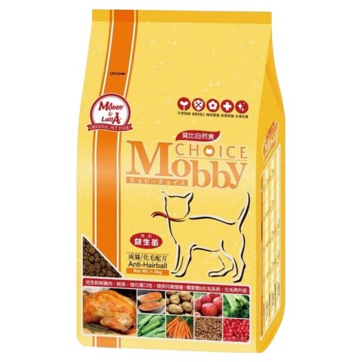 Mobby 莫比 貓用 化毛配方 乾飼料, 雞肉米, 7.5kg, 1袋