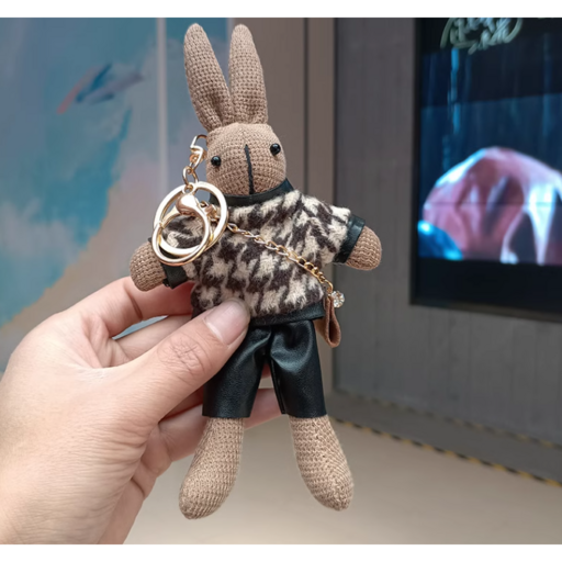 핑크핏 토끼 키링 열쇠고리 가방 백참