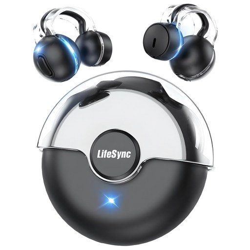 LifeSync 블루투스 이어폰 무선 방수 오픈 귀걸이형 고음질 블루투스 헤드폰 자동페어링