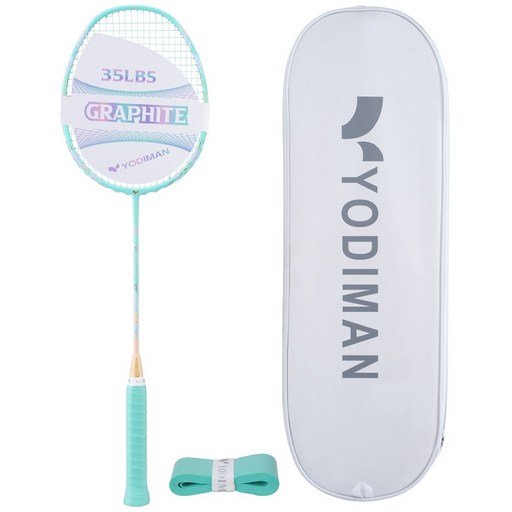 YODIMAN 배드민턴 라켓 풀 카본 5U 초경량 남녀 프로급