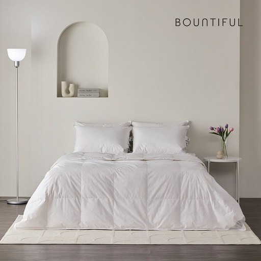 바운티풀 시그니처 스탠다드 호텔이불 SS, Q, K 사계절용간절기용 구스이불, 화이트