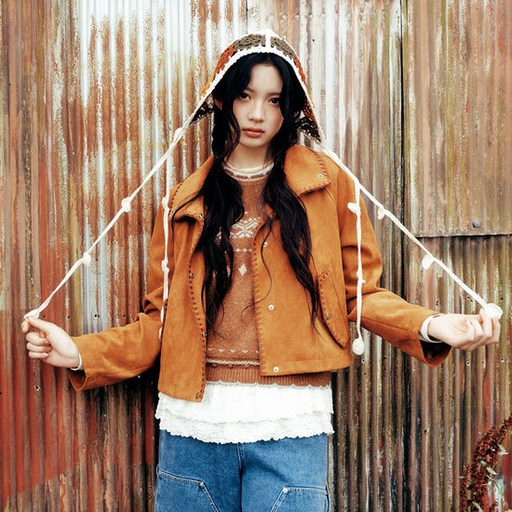 써스데이아일랜드여성레이스 배색 레이어드 티셔츠T256MTS156W 803474