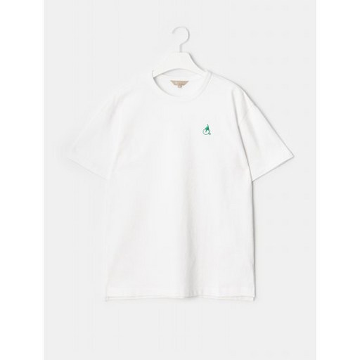 [GREEN BEANPOLE] 화이트 라운드넥 오버핏 티셔츠 (BF1142N041)