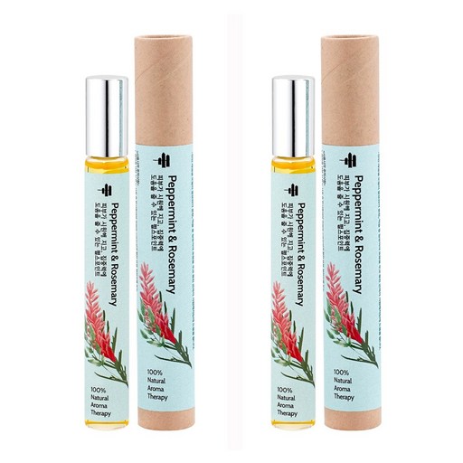 힐링팜스 10ml 페퍼민트&로즈마리 펄스포인트 아로마테라피
