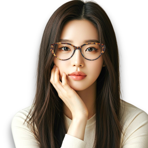 아비토브랜드 2025 여성 가벼운 레오파드 뿔테 캣츠아이 안경테 긱시크 블루라이트 차단 패션안경