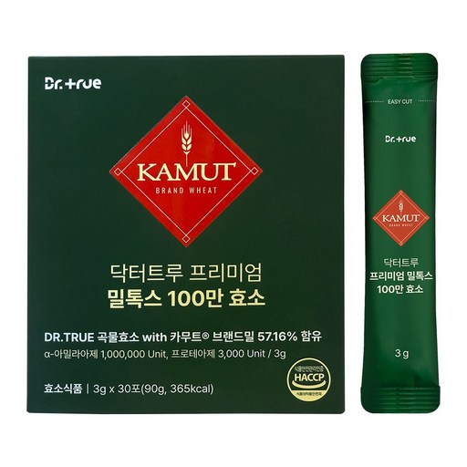 닥터트루 밀톡스 역가수치 100만 효소 카무트 브랜드밀 호라산밀 곡물