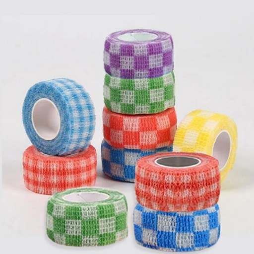 OON 물집방지 자가점착 스포츠 핑거 테이프 10종 체크 2.5CM x 2.5M