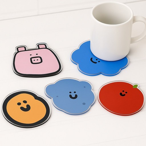 TGL 캐릭터 아크릴 티코스터 5P