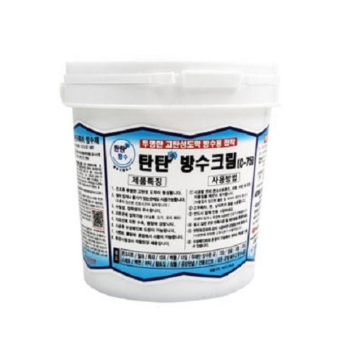 탄탄mall 탄탄방수크림C-75 1.2킬로그램 모든균열 투명방수제