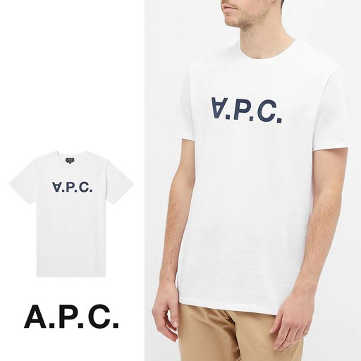 아페쎄 APC VPC 로고 반팔 티셔츠 화이트