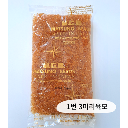 일본비즈 마쯔노 MGB 막대비즈 라운드 육모 빅사이즈 대용량 글라스비즈