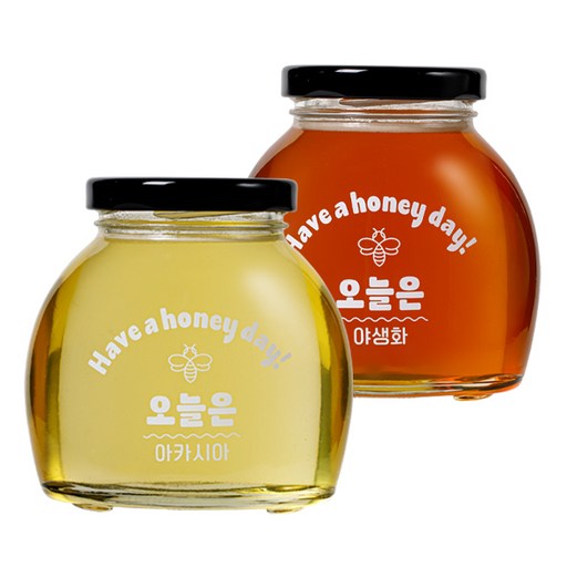 [오늘은 꿀] 선물세트 아카시아+야생화 100% 국산 숙성꿀