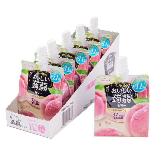 타라미 맛있는 곤약 젤리 피치 맛