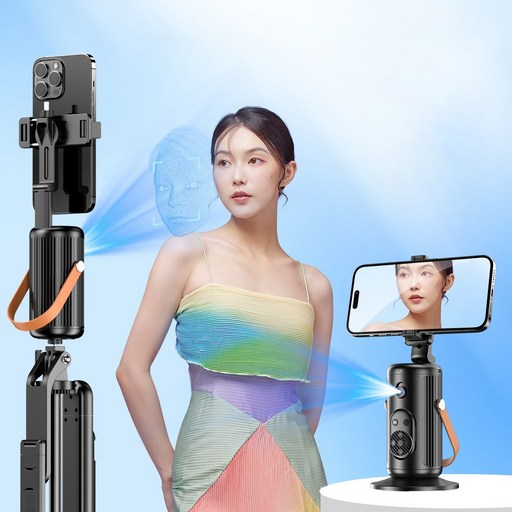 ZOZOFO 뉴 Q04 AI 스마트 리모컨으로 원격 촬영 360도 스마트 짐벌(얼굴인식+떨림방지+5.2블루투스 리모컨) 셀카봉 라이브 영상 전용