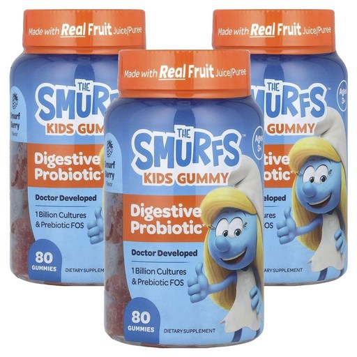 스머프 어린이 다이제스티브 프로바이오틱 Smurf 베리 맛 구미