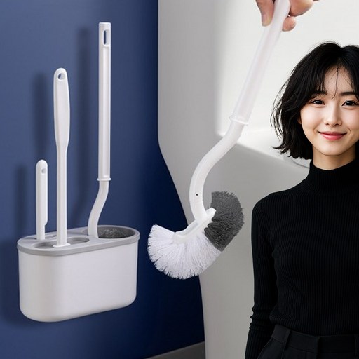 유니프랍스 화장실 변기솔 청소솔 브러쉬 세트