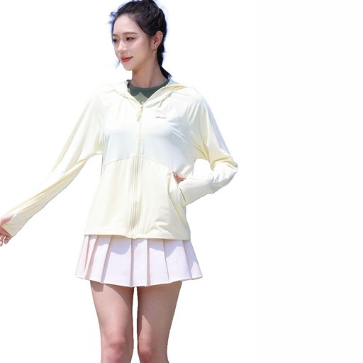 예니브 업그레이드 햇빛차단 남녀공용 썬캡 여름 후드집업(분리식 코팅 챙 + 양쪽 포켓 + UPF50+ 통기성+쿨링 효과)