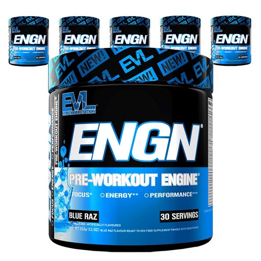EVLUTIONNUTRITION ENGN 프리-워크아웃 엔진 블루 라즈 맛