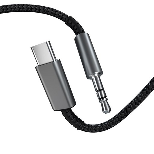 오디오 C타입 to 3.5mm AUX 케이블 일반형 Type-c AUX 오디오 변환 선 차량용 1.2m