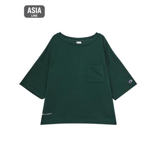 20SS [ASIA] 여성 사이드 Small 로고 포켓 반팔 티셔츠 CKTS0E472E3