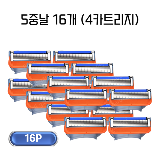 나폴리가든 질레트 호환 면도날 호환용 면도기날 파워 스킨텍 프로 쉴드 퓨전 면도 교체날 gillette Mach